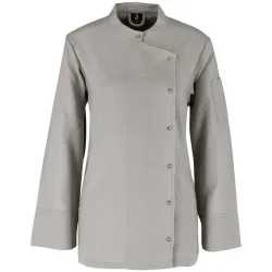 JOBELINE Damen Kochjacke Jacob Langarm; Kleidergrösse 40; grau