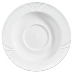 PULSIVA Kaffee-/Suppen-Untertasse Rena; 15.5 cm (Ø); weiss; rund; 6 Stück / Pack