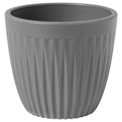 VEGA Kaffee-Obertasse Kanas  mit Relief; 210 ml, 8.1x7.1 cm (ØxH); grau; rund; 6 Stück / Pack