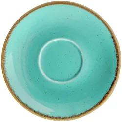 VEGA Espresso-Untertasse Sidina; 12x2.5 cm (ØxH); türkis; rund; 6 Stück / Pack