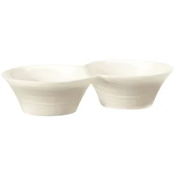 VEGA Twin-Schale Skyline; 120 ml, 18x9.5x4 cm (LxBxH); cremeweiss; 4 Stück / Pack