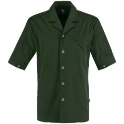 JOBELINE Herren Kochjacke Joel Kurzarm; Kleidergrösse 60; dunkeloliv