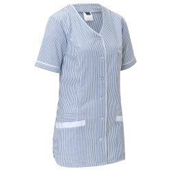 JOBELINE Damenkasack Veda gestreift; Kleidergrösse 34; blau/weiss