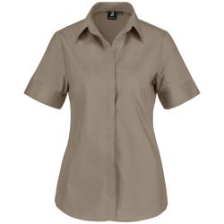 JOBELINE Damen Bluse Fiore Kurzarm; Kleidergrösse 36; taupe