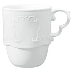 VEGA Becher-Obertasse Menuett; 300 ml, 8x9.7 cm (ØxH); weiss; rund; 6 Stück / Pack
