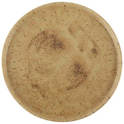 Porland Teller flach Natura mit Rand; 27x2.4 cm (ØxH); hellbraun/dunkelbraun; rund; 6 Stück / Pack