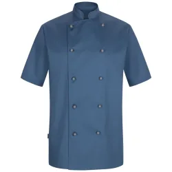 PULSIVA Herrenkochjacke Paolo Halbarm; Kleidergrösse 44; dunkelblau