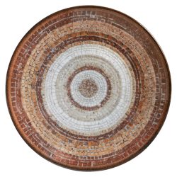 VEGA Teller flach Terra Mosaic; 16.5 cm (Ø); terrakotta/beige/braun; rund; 6 Stück / Pack
