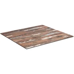 VEGA Outdoor Tischplatte Lift quadratisch; 60x60 cm (LxB); braun antik; quadratisch