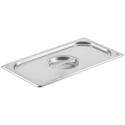 VEGA GN-Deckel Premium ohne Aussparung 1/3; GN 1/3; silber; rechteckig