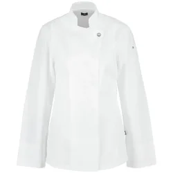 JOBELINE Damen Kochjacke Carter Langarm; Kleidergrösse 46; weiss
