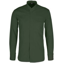 JOBELINE Herren Kochjacke Marco Langarm; Kleidergrösse 54; dunkeloliv