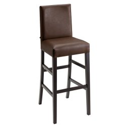 VEGA Barstuhl Havanna; 44.5x49x113.5 cm (BxTxH); Sitz braun, Gestell wenge; 2 Stück / Pack