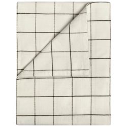 ERWIN M. Tischdecke Skan gross kariert; 130x170 cm (BxL); cremeweiss/anthrazit; rechteckig