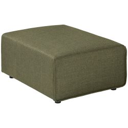 VEGA Hocker für modulares Sofa Belford; 71x93x40 cm (BxTxH); Sitz grün meliert, Gestell schwarz