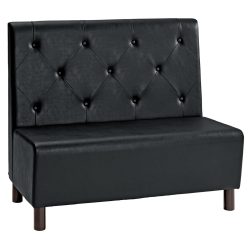 VEGA Polsterbank Lerida Kunstleder, 2-Sitzer; 118x62x102 cm (BxTxH); schwarz