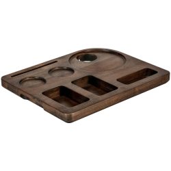 PULSIVA Willkommenstablett Hotel Savo I; 36x29x3.3 cm (LxBxH); buche wenge; rechteckig