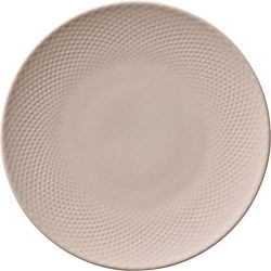 HEART&SOUL Teller flach Pine Relief rund coup; 24x2.5 cm (ØxH); rosé; rund; 6 Stück / Pack