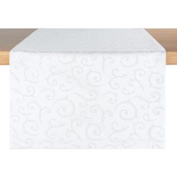 PULSIVA Tischläufer Mega; 40x130 cm (BxL); weiss; rechteckig; 2 Stück / Pack