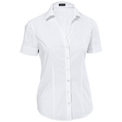 JOBELINE Damen Bluse Cecaria Kurzarm; Kleidergrösse 36; weiss