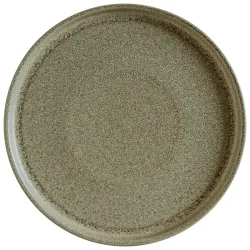Bonna Teller flach Adelfa Ripple; 16x1.8 cm (ØxH); grün; rund; 12 Stück / Pack