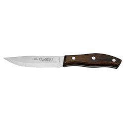 VEGA Jumbo-Steakmesser Picanha mit durchgehender Klinge; 24 cm (L); silber, Griff braun; 6 Stück / Pack