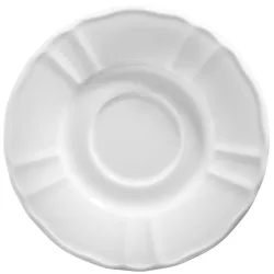 VEGA Suppen-/Milchkaffee-Untertasse Amely; 17 cm (Ø); weiss; rund; 6 Stück / Pack
