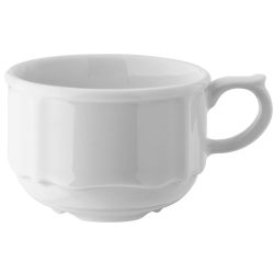 VEGA Espresso-Obertasse Amely stapelbar; 100 ml, 7x4.5 cm (ØxH); weiss; rund; 6 Stück / Pack