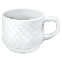 VEGA Espresso-Obertasse Zürich; 100 ml, 6x5.5 cm (ØxH); weiss; rund; 6 Stück / Pack