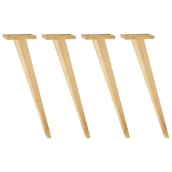 VEGA Tischbein Duneo niedrig; 42.9 cm (H); eiche/natur; kegelförmig; 4 Stück / Pack