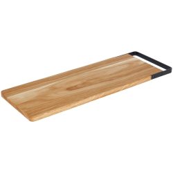 VEGA Speisenbrett Esino; 49x17x1.5 cm (LxBxH); braun/schwarz; rechteckig