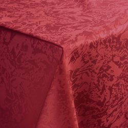 PULSIVA Tischdecke Marmor; 80x80 cm (BxL); burgund; quadratisch
