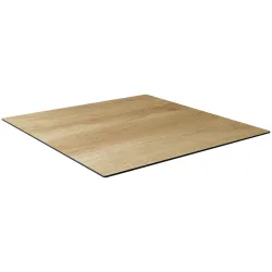 VEGA Outdoor Tischplatte Lift quadratisch; 80x80 cm (LxB); eiche/natur; quadratisch