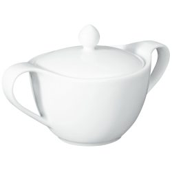 VEGA Zuckerdose Pallais mit Deckel; 250 ml, 9.5x10 cm (ØxH); weiss; rund; 2 Stück / Pack