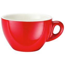 PULSIVA Milchkaffeetasse Joy 2.0; 300 ml, 10.5x6.7 cm (ØxH); rot; rund; 6 Stück / Pack