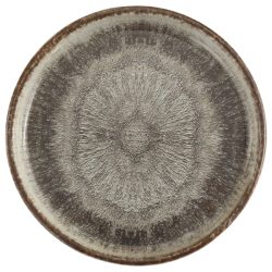 Porland Teller flach Iris mit hohem Rand; 27.5x2.4 cm (ØxH); grau/braun; rund; 6 Stück / Pack