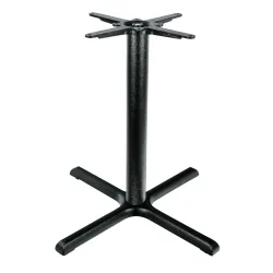 FLAT Tischsäule Regulo Guss kreuz; 57x56x72 cm (BxLxH); schwarz; quadratisch