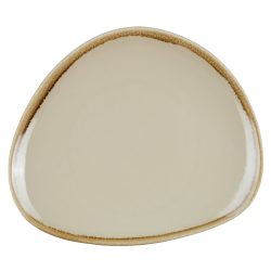 PULSIVA Teller Glaze 2.0 flach, dreieckig; 16.5x14.5x2 cm (LxBxH); sand; dreieckig; 6 Stück / Pack