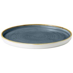 Churchill Teller flach Stonecast Blueberry mit erhöhtem Rand; 21x2 cm (ØxH); blau/braun; rund; 6 Stück / Pack