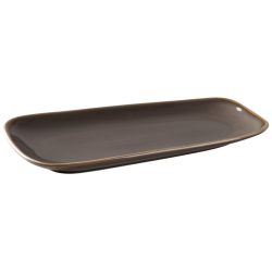 PULSIVA Servierplatte Glaze 2.0; 33.5x17x4 cm (LxBxH); grau; rechteckig; 4 Stück / Pack