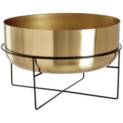 VEGA Pflanzschale Marly; 40x25 cm (ØxH); gold/schwarz