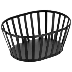 VEGA Brot-/Obstkorb Liro oval; 23x16.5x10 cm (LxBxH); schwarz; oval