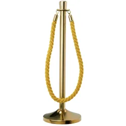 VEGA Absperrkordel Vesara mit goldenen Karabinerhaken (Messing); 153x3.2 cm (LxØ); gold; 2 Stück / Pack