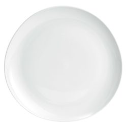 VEGA Teller flach Ovalize; 25x3 cm (ØxH); weiss; rund; 6 Stück / Pack