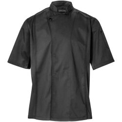 JOBELINE Herren Kochjacke Carter Kurzarm; Kleidergrösse 44; schwarz