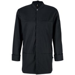 JOBELINE Herren Kochjacke Raphael Langarm; Kleidergrösse 50; schwarz