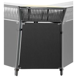 VEGA Outdoorbar Baruba Eckelement Aussen; 78x56x115 cm (LxBxH); eiche/natur/anthrazit