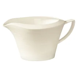 VEGA Sauciere Obere Skyline; 600 ml, 15.5x11x9 cm (LxBxH); cremeweiss; oval; 4 Stück / Pack