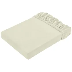 ERWIN M. Spannbettlaken Jersey; 180-200x190-200 cm (BxL); sekt