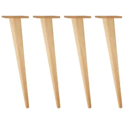 VEGA Tischbein Duneo hoch; 73.4 cm (H); eiche/natur; kegelförmig; 4 Stück / Pack